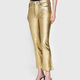 FRAME - Le Crop Mini Boot -- Gold Chrome