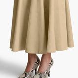 Khaite - Lenno Skirt in Sand Suede