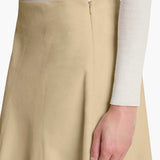 Khaite - Lenno Skirt in Sand Suede