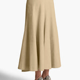 Khaite - Lenno Skirt in Sand Suede