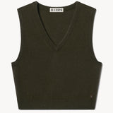 ETERNE - LENNY CASHMERE VEST MOSS