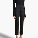 Khaite - Lenn Pant in Black Satin