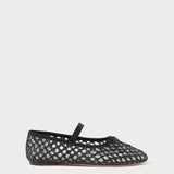 Roeffler Randall - Leonie Black Crochet Ballet Flat