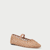 Roeffler Randall - Leonie Brown Crochet Ballet Flat