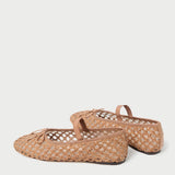 Roeffler Randall - Leonie Brown Crochet Ballet Flat