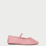 Roeffler Randall - Leonie Pink Crochet Ballet Flat