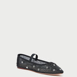 Roeffler Randall - Leonie Black/Crystal Ballet Flat