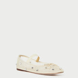 Roeffler Randall - Leonie Cream/Crystal Ballet Flat