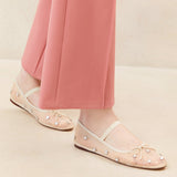 Roeffler Randall - Leonie Cream/Crystal Ballet Flat