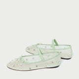 Roeffler Randall - Leonie Seafoam/Crystal Ballet Flat