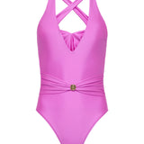 L'AGENCE - Lisa Plunge One-Piece Swimsuit