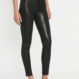 FRAME - Leather Le High Skinny -- Washed Black