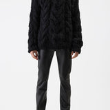 GABRIELA HEARST - Ray Knit Sweater in Black Welfat Cashmere