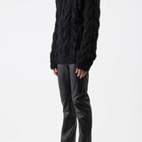 GABRIELA HEARST - Ray Knit Sweater in Black Welfat Cashmere