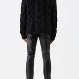 GABRIELA HEARST - Ray Knit Sweater in Black Welfat Cashmere