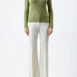 GABRIELA HEARST - Willow Knit Sweater in Green Multi Cashmere Silk