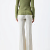 GABRIELA HEARST - Willow Knit Sweater in Green Multi Cashmere Silk