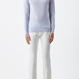 GABRIELA HEARST - Jermaine Knit Turtleneck in Halogen Blue Merino Wool