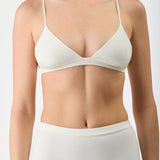 GABRIELA HEARST - Chevier Knit Bra in Ivory Merino Wool