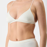 GABRIELA HEARST - Chevier Knit Bra in Ivory Merino Wool