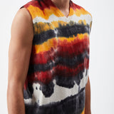 GABRIELA HEARST - Fielding Knit Vest in Fire Tie Dye Cashmere