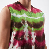 GABRIELA HEARST - Fielding Knit Vest in Jewel Tie Dye Cashmere