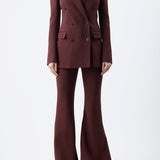 GABRIELA HEARST - Desmond Pant in Deep Bordeaux Virgin Wool Crepe