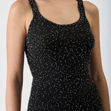 GABRIELA HEARST - Sanne Knit Tank Top in Black Beaded Silk