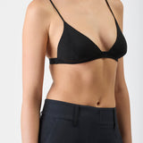 GABRIELA HEARST - Chevier Knit Bra in Black Merino Wool