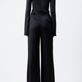 GABRIELA HEARST - Delwyn Top in Black Silk Satin