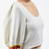 GABRIELA HEARST - Lia Knit Top in Ivory Multi Merino Wool