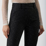 GABRIELA HEARST - Allanon Sequin Pant in Black Virgin Wool