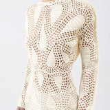 GABRIELA HEARST - Capps Crochet Top in Ivory Wool Cashmere