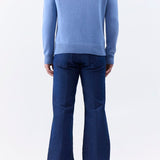 GABRIELA HEARST - Francesco Knit Sweater in Light Blue Denim Cashmere