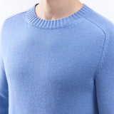 GABRIELA HEARST - Francesco Knit Sweater in Light Blue Denim Cashmere