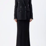 GABRIELA HEARST - Amergin Jacket in Black Silk Cashgora Boucle Gauze