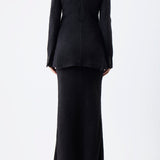 GABRIELA HEARST - Amergin Jacket in Black Silk Cashgora Boucle Gauze