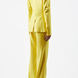 GABRIELA HEARST - Vesta Pant in Cadmium Yellow Virgin Wool and Silk Linen Twill