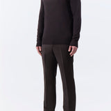 GABRIELA HEARST - Jermaine Knit Turtleneck in Chocolate Merino Wool