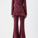 GABRIELA HEARST - Gavin Blazer in Deep Bordeaux Suede