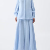 GABRIELA HEARST - Delmer Top in Light Blue Aloe Linen