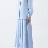 GABRIELA HEARST - Delmer Top in Light Blue Aloe Linen