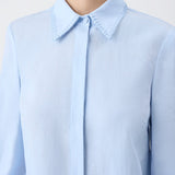 GABRIELA HEARST - Delmer Top in Light Blue Aloe Linen