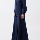 GABRIELA HEARST - Delmer Top in Navy Aloe Linen