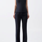 GABRIELA HEARST - Una Top in Black Wool Silk Cady