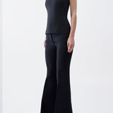 GABRIELA HEARST - Una Top in Black Wool Silk Cady