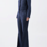 GABRIELA HEARST - Thereza Jacket in Navy Linen Virgin Wool