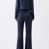 GABRIELA HEARST - Thereza Jacket in Navy Linen Virgin Wool