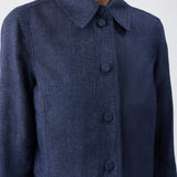 GABRIELA HEARST - Thereza Jacket in Navy Linen Virgin Wool