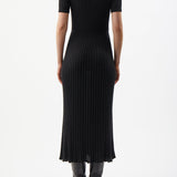 GABRIELA HEARST - Amor Knit Midi Dress in Black Cashmere Silk